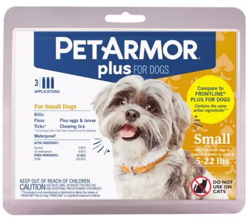 3 CT. PET ARMOR PLUS FLEA & TICK TOPICAL DOG