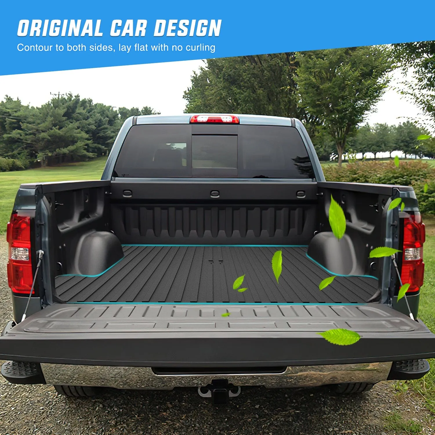 5.7ft Rubber Short Bed For 2014-2018 Chevy Silverado 2015-2019 GMC Sierra 2500 3500 HD