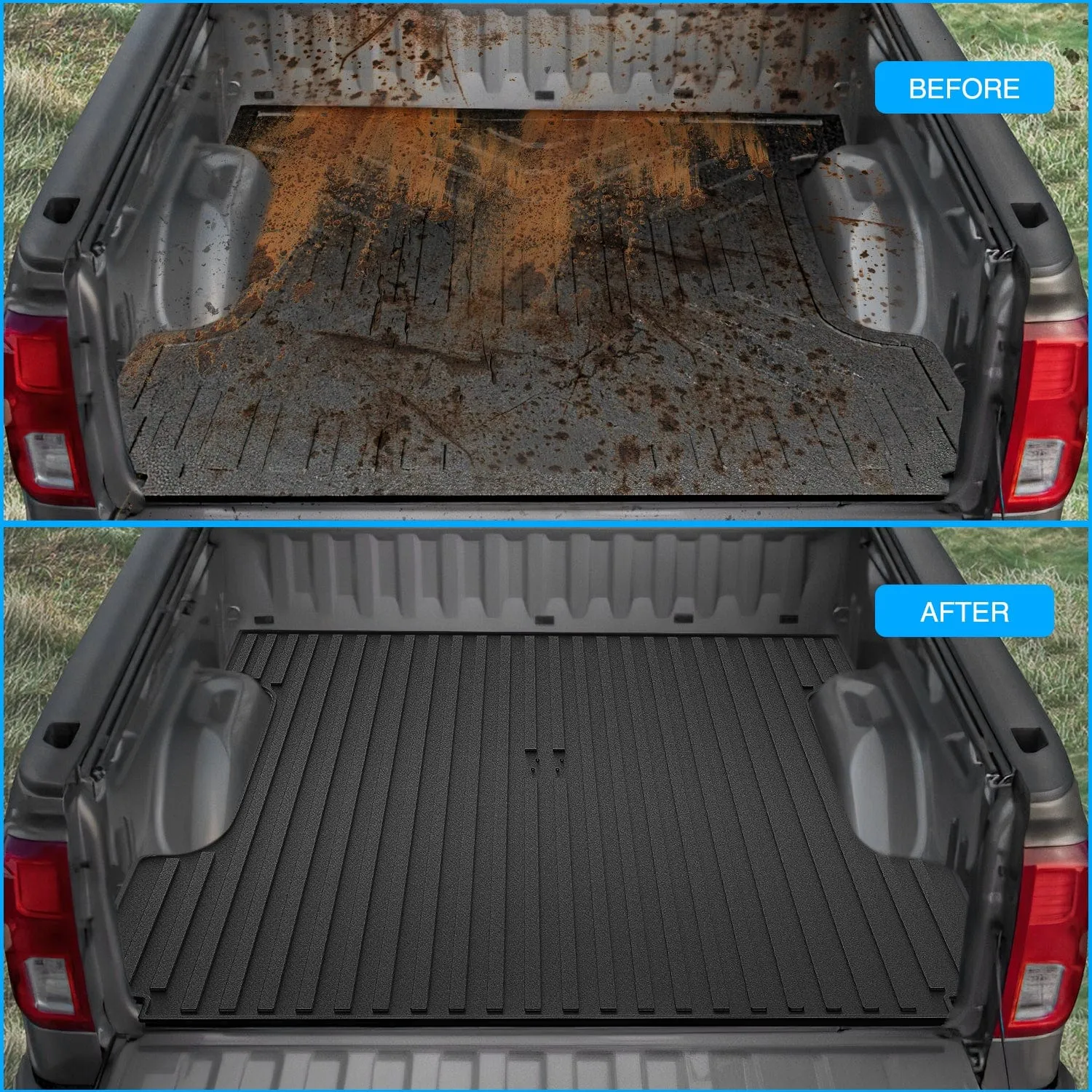 5.7ft Rubber Short Bed For 2014-2018 Chevy Silverado 2015-2019 GMC Sierra 2500 3500 HD