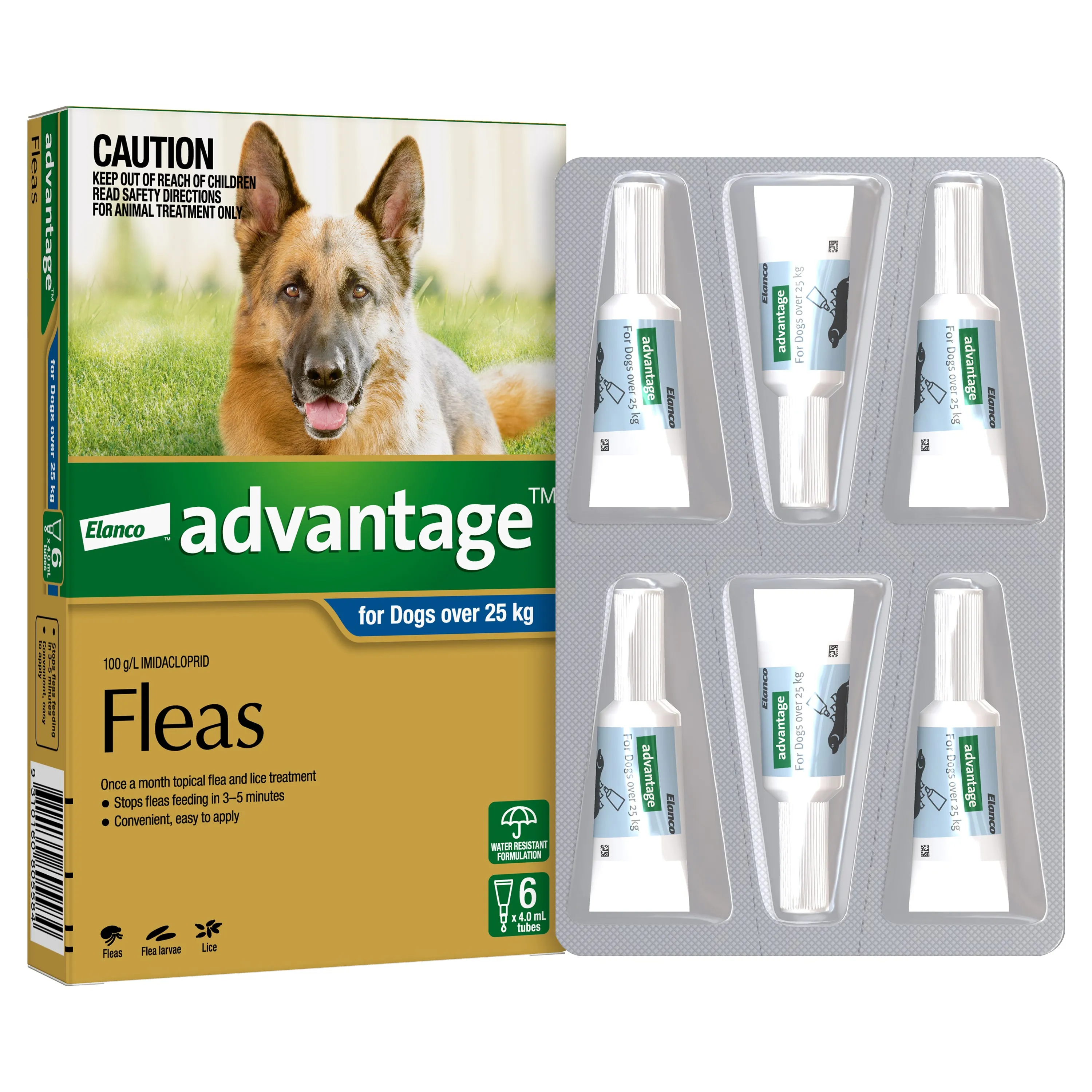 Advantage - Flea Treatment for Dogs over 25kg (6pk)