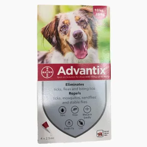 Advantix Spot On For Dogs - (M) Size 10-25 KG - 1 Pipette
