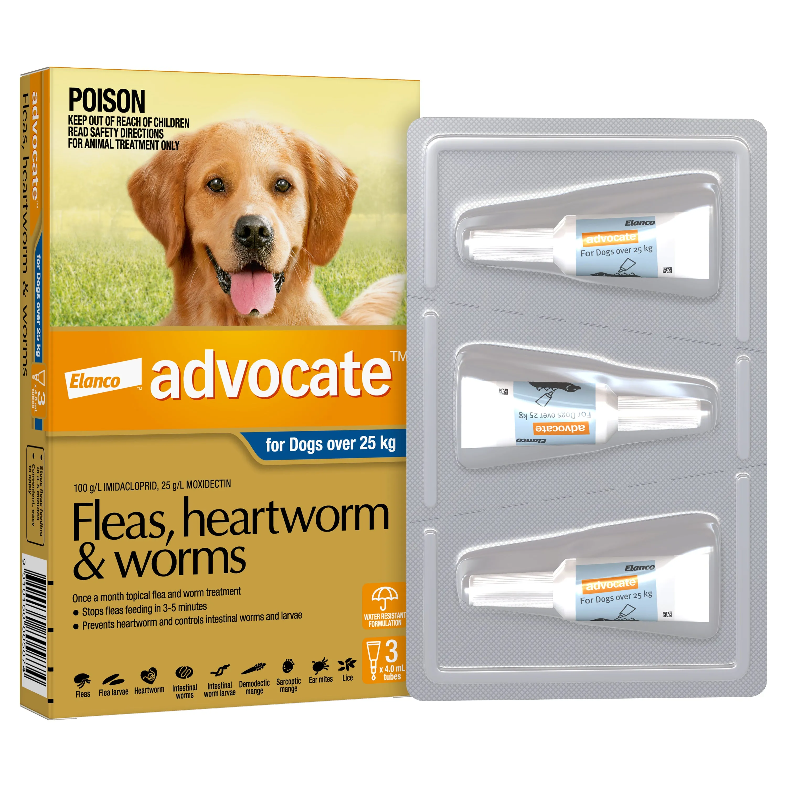 Advocate - Dog over 25kg (3pk)