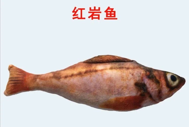 Best Realistic Looking Cat Fish Toy 3D Artificial Cat Catnip Fish Toys