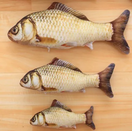Best Realistic Looking Cat Fish Toy 3D Artificial Cat Catnip Fish Toys