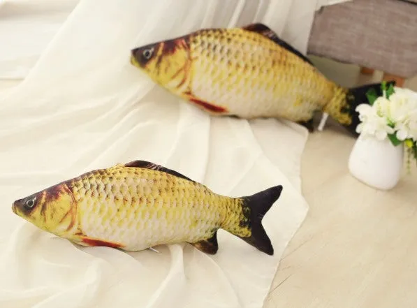 Best Realistic Looking Cat Fish Toy 3D Artificial Cat Catnip Fish Toys