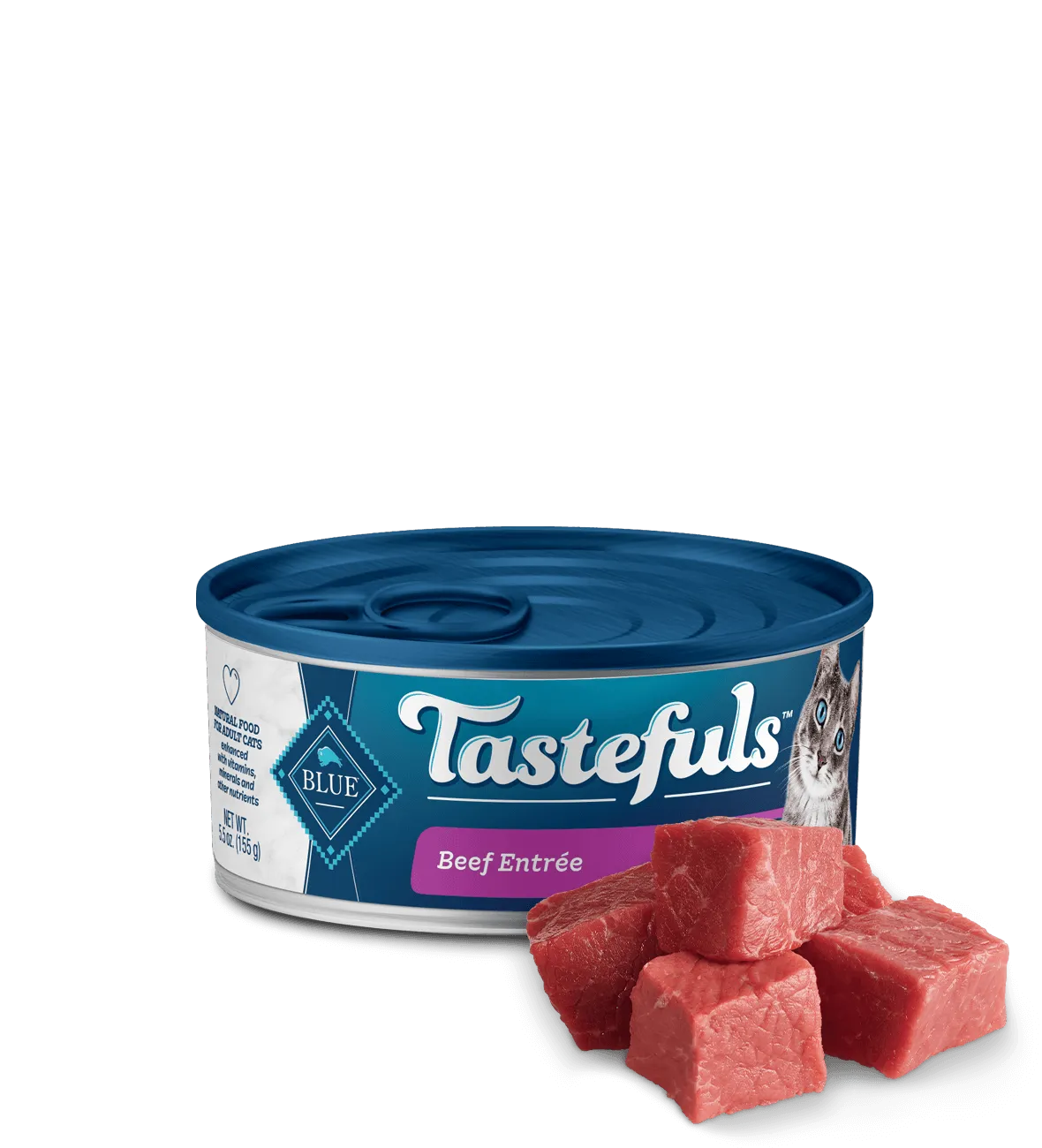 Blue Buffalo Adult Tastefuls Beef Entrée Pate Cat Wet Food