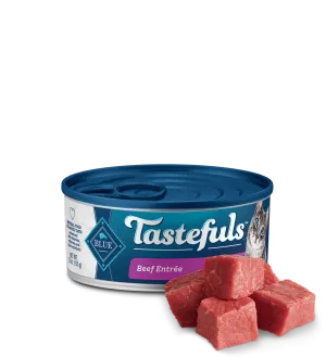 Blue Buffalo Adult Tastefuls Beef Entrée Pate Cat Wet Food