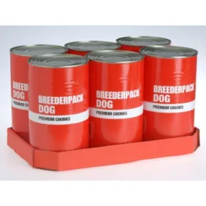 Breederpack Dog Premium Chunks Wet Dog Food 6 x 1200g