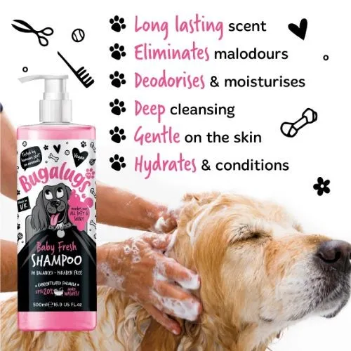 Bugalugs Baby Fresh Dog Shampoo 500ml