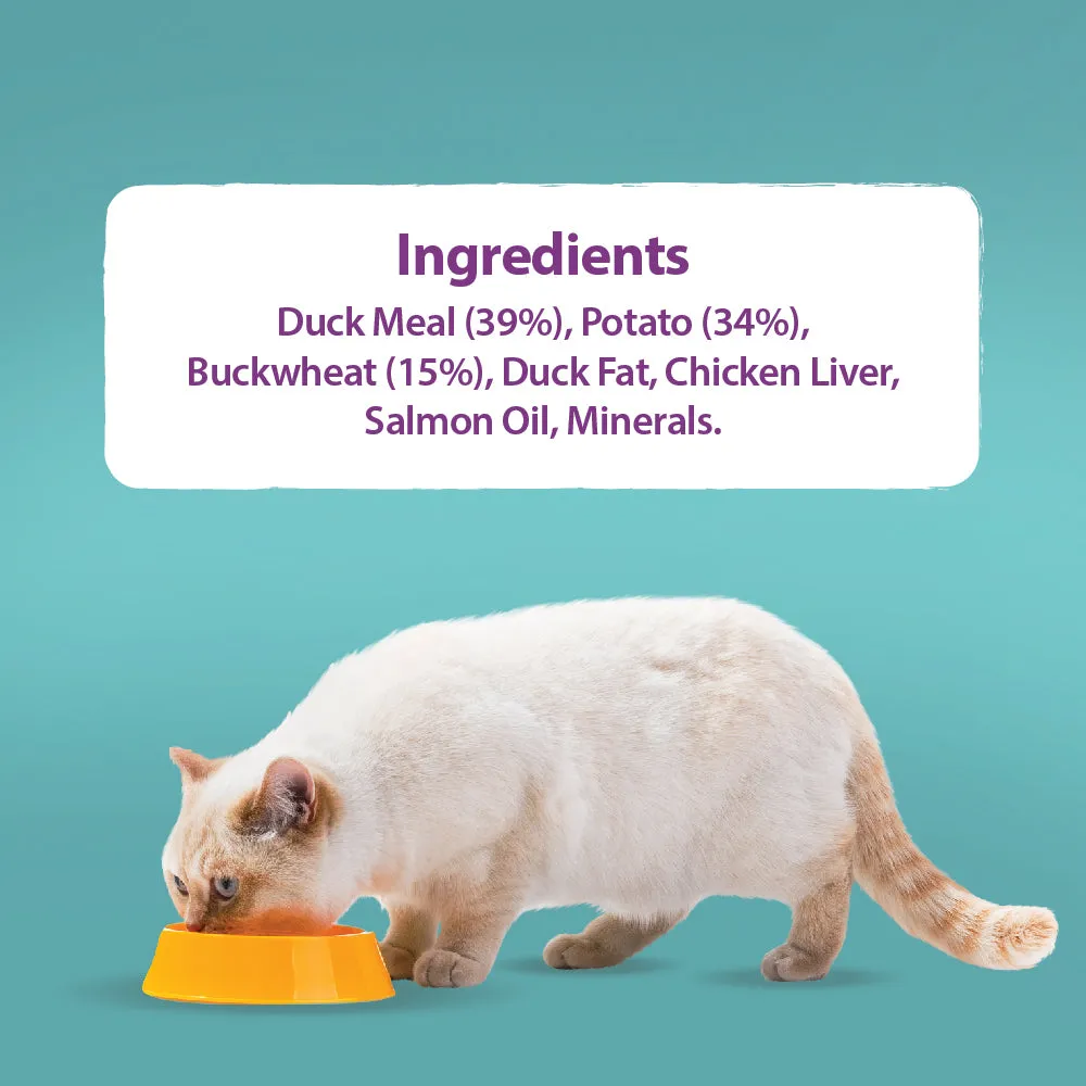 Burns | Original Grain Free Sensitive Cat Food | Gluten Free Duck & Potato - Adult & Senior