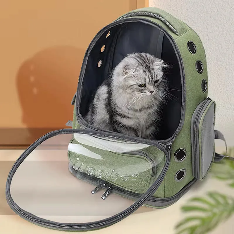 Cat Carrier Backpack with Transparent Bubble Window