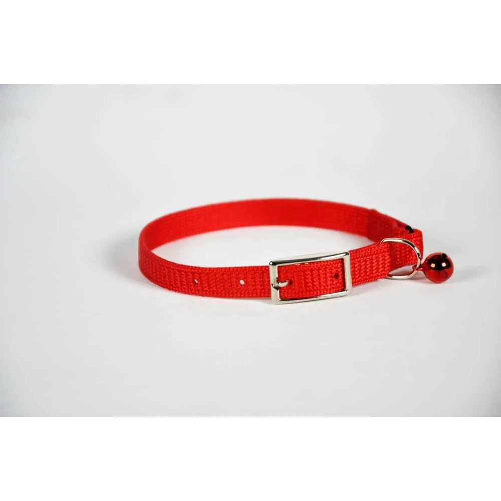 Cat collar skinny - 10" - Lime Green