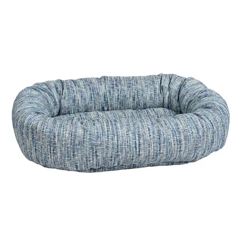 Chenille Donut Bolster Dog Bed — Portofino