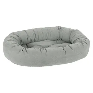 Chenille Donut Bolstered Dog Bed — Oyster