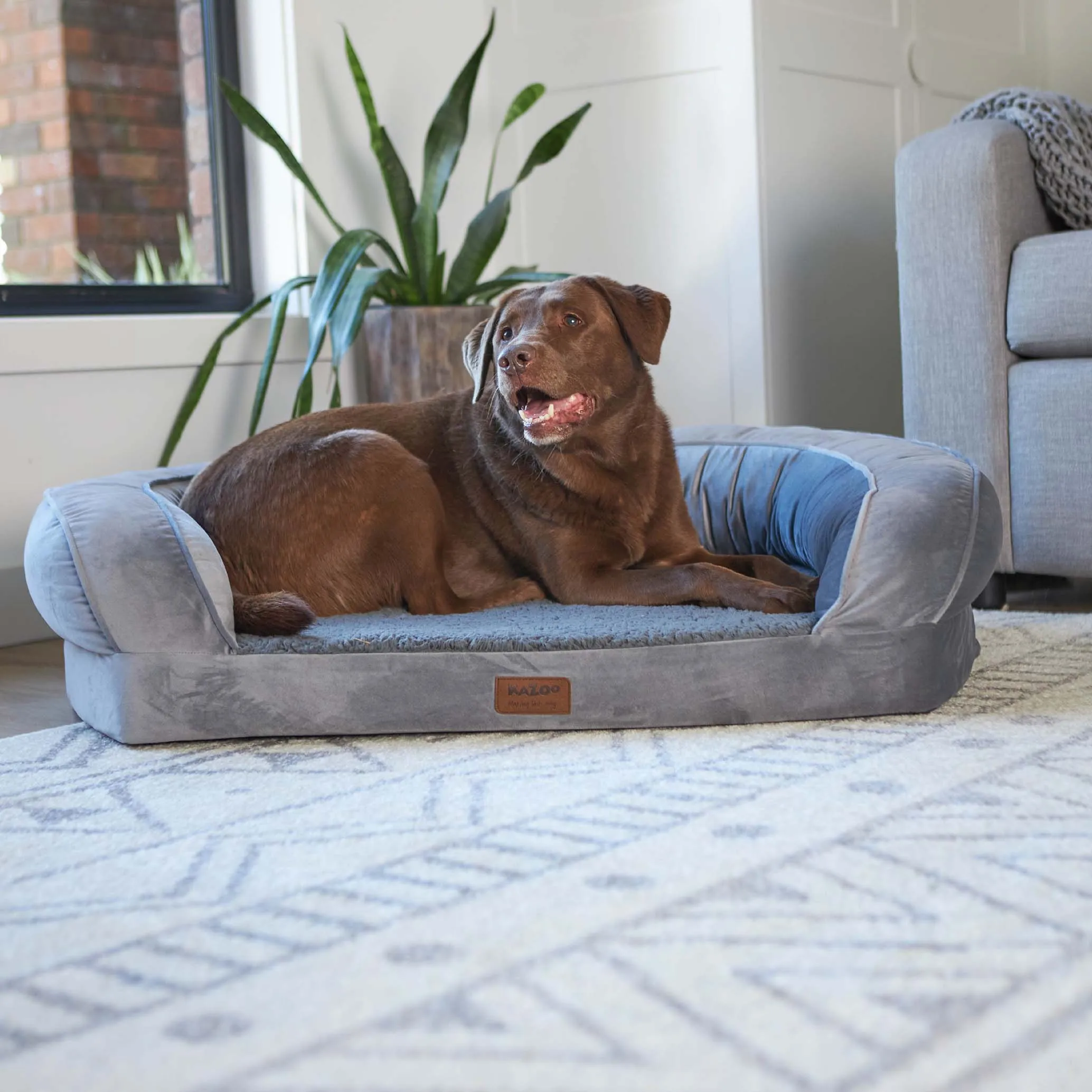 Cosy Nook Dog Bed - Satin Grey