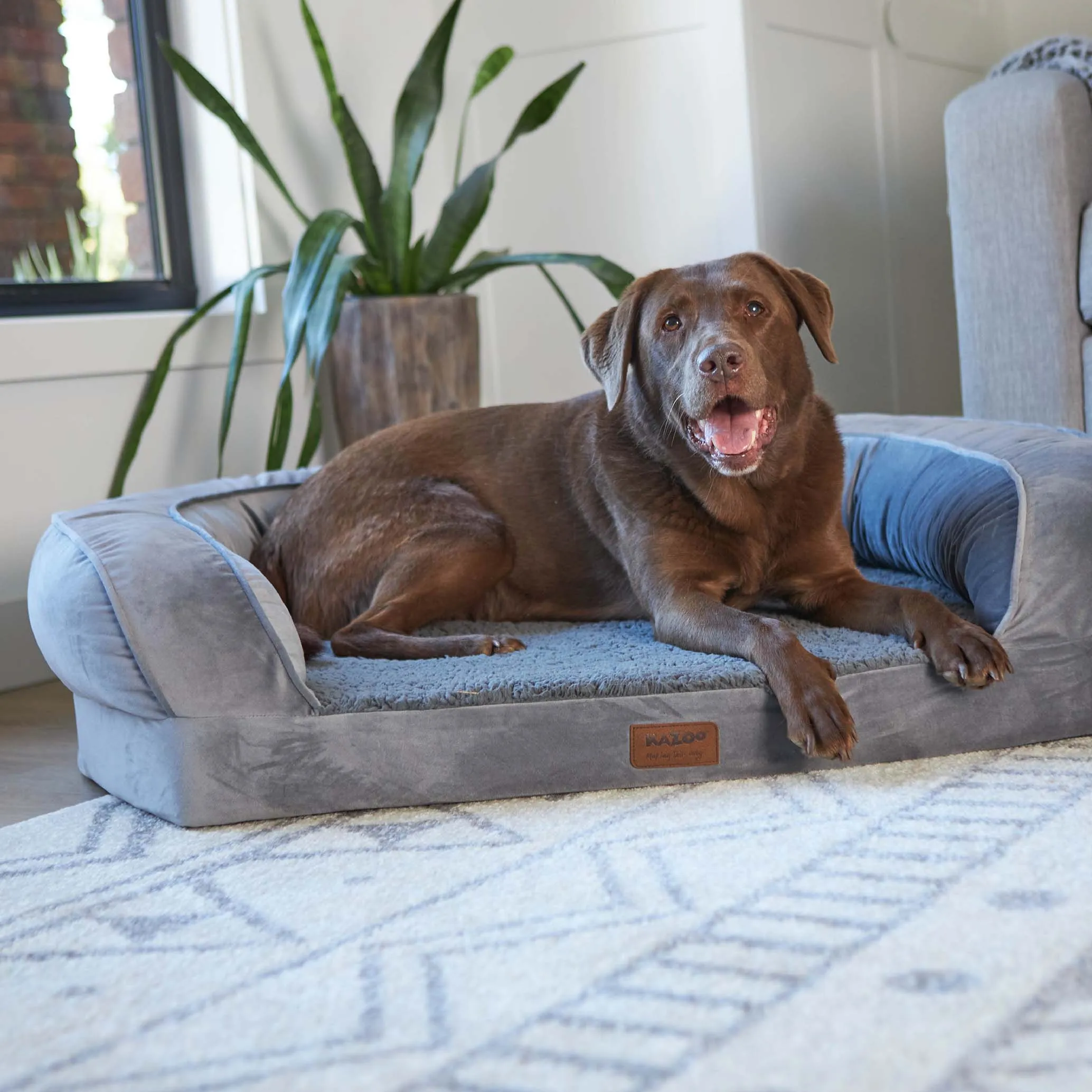 Cosy Nook Dog Bed - Satin Grey