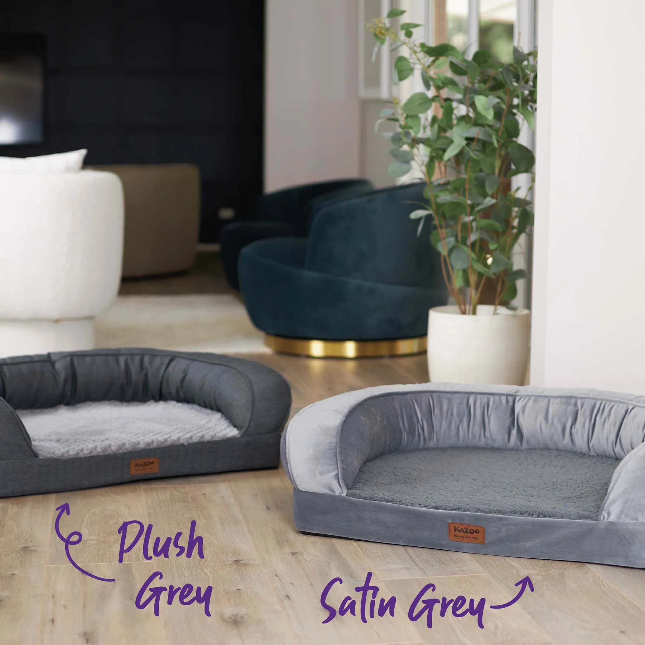 Cosy Nook Dog Bed - Satin Grey