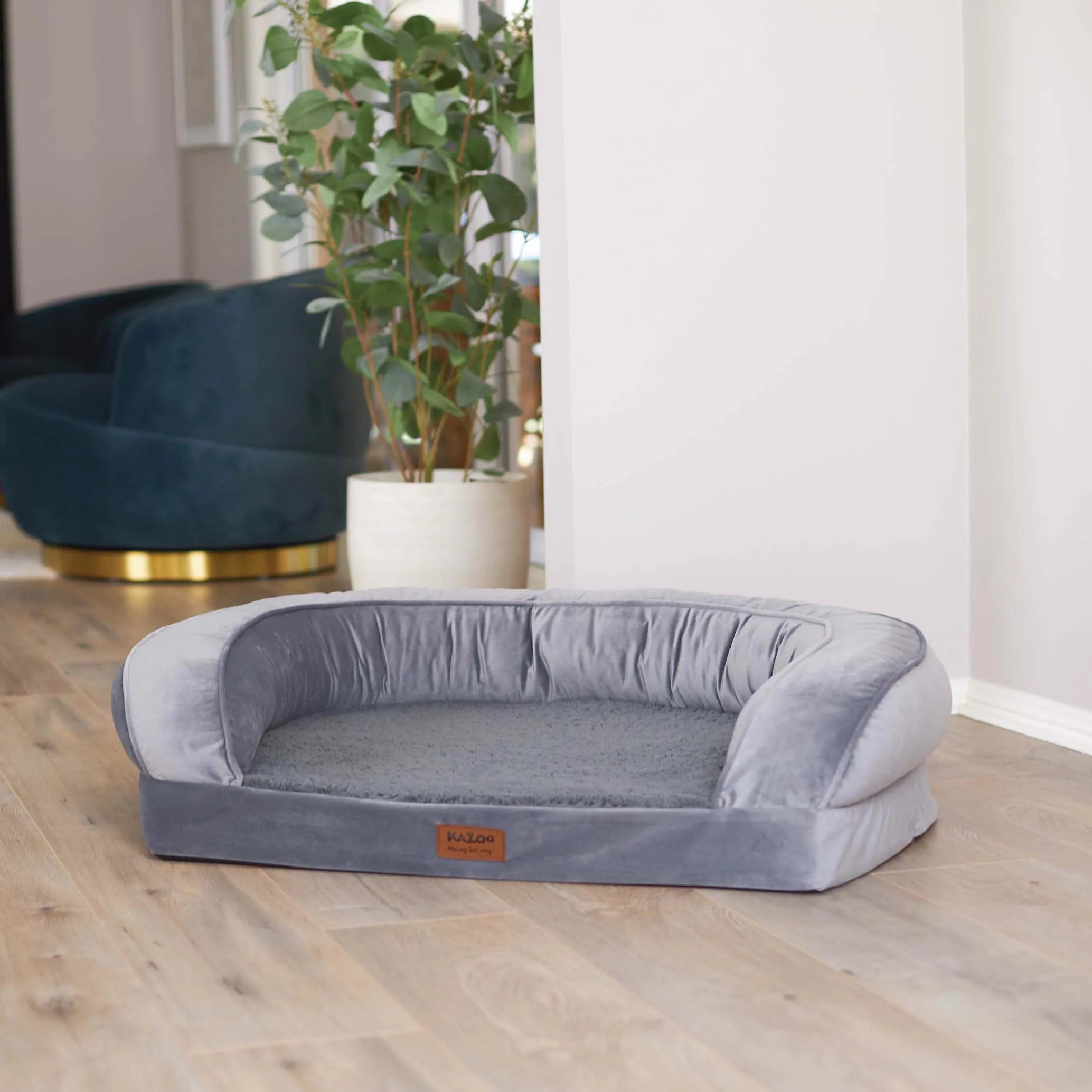 Cosy Nook Dog Bed - Satin Grey
