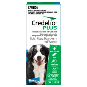 Credelio Plus - Chewable Tablets for X-Large Dogs (22-45kg) (6pk)