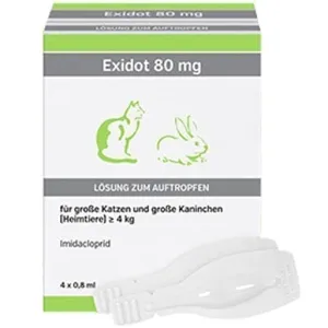 EXIDOT 80 mg solution for application for canine / cat over 4 kg 4X0.8 ml