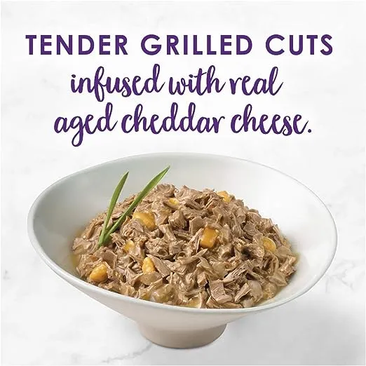 Fancy Feast Delights With Cheddar Grilled Turkey And Cheddar Cheese Feast In Gravy Wet Cat Food 85g x 24