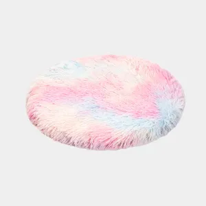 Feli Colorful Round Cat Mat - Comfy and Fur-Resistant Soft Pet Bed