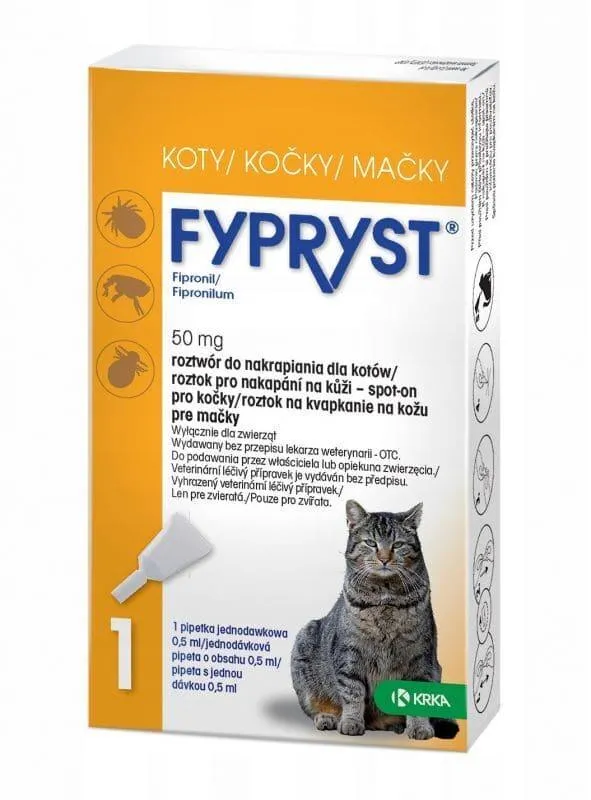 Flea treatment for cats, cat flea treatment, Fyprist