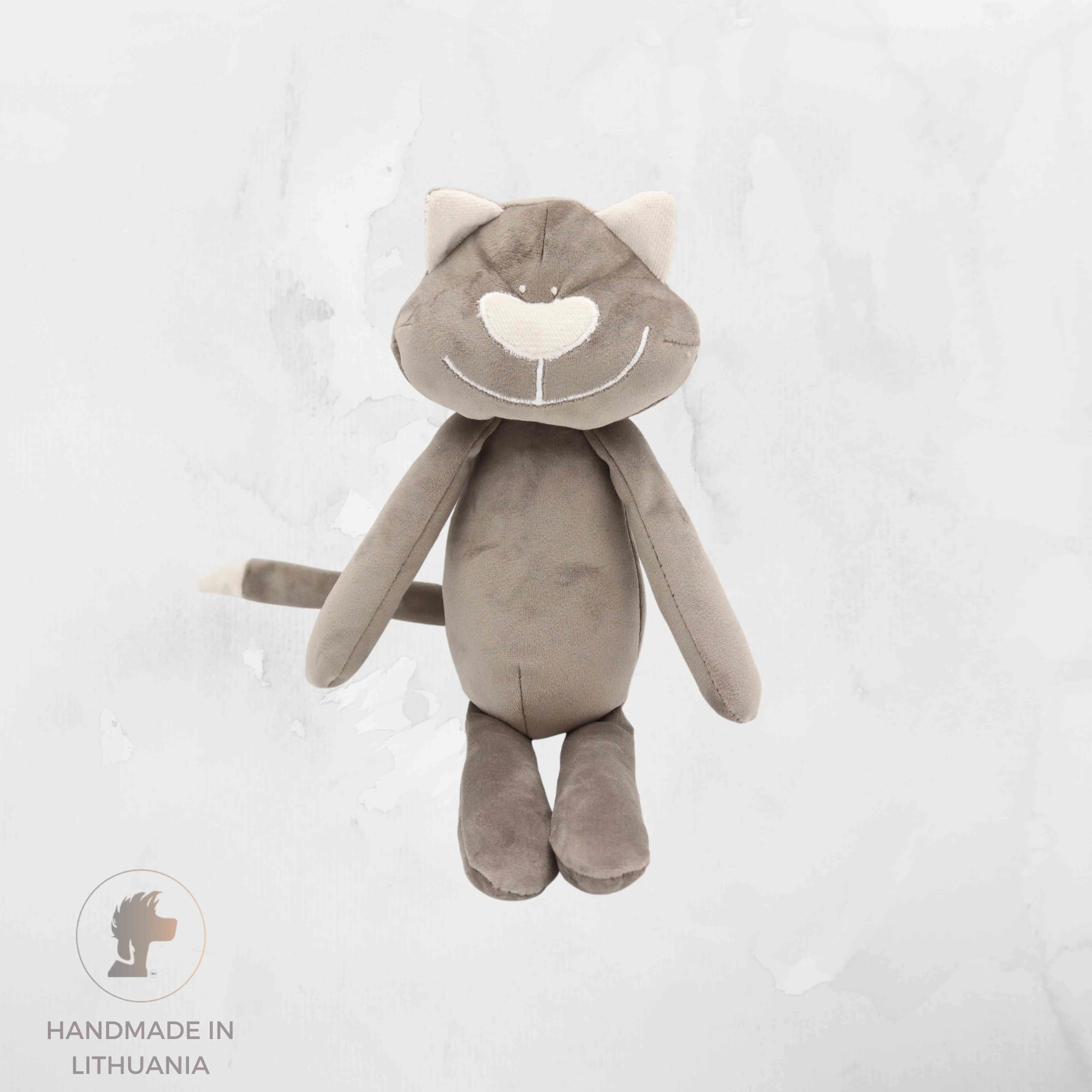 Handmade Dog Toy "Cat Albert" | With Internal Squeaker