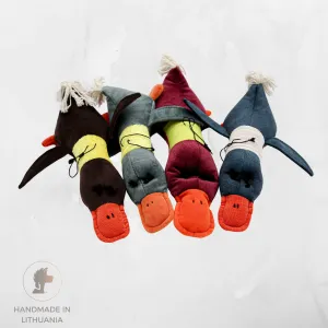 Handmade Dog Toy "Duck" | With Internal Squeaker | Length: 30 cm (12")