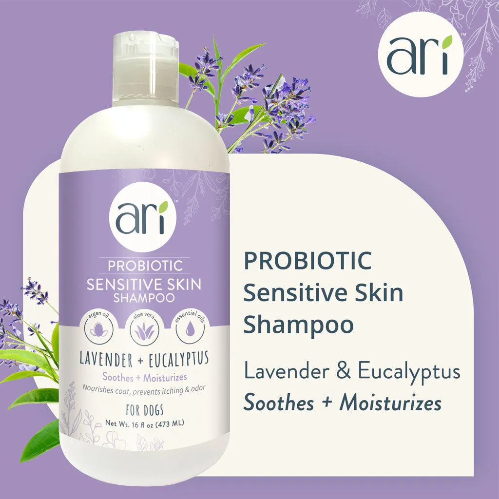 Health Extension Ari Probiotic Sensitive Skin Shampoo Lavender Plus Eucalyptus For Dogs, 16-oz