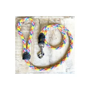 Horsens- 4 Feet Rainbow Rope With A Touch Of Leather