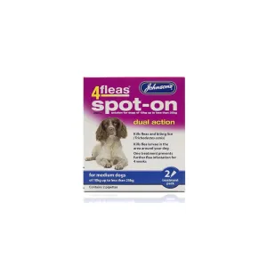 Johnsons 4Fleas Spot-On for Medium Dogs