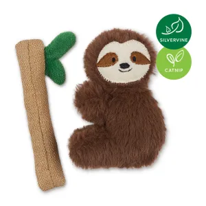 Kazoo Jungle Sloth with Catnip & Silvervine Cat Toy