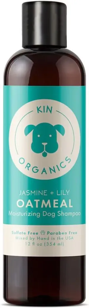 kin kind Organics Jasmine & Lily Oatmeal Shampoo for Dogs (12 oz)