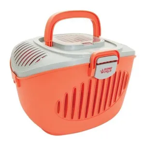 Living World Small Pet Carrier - Salmon