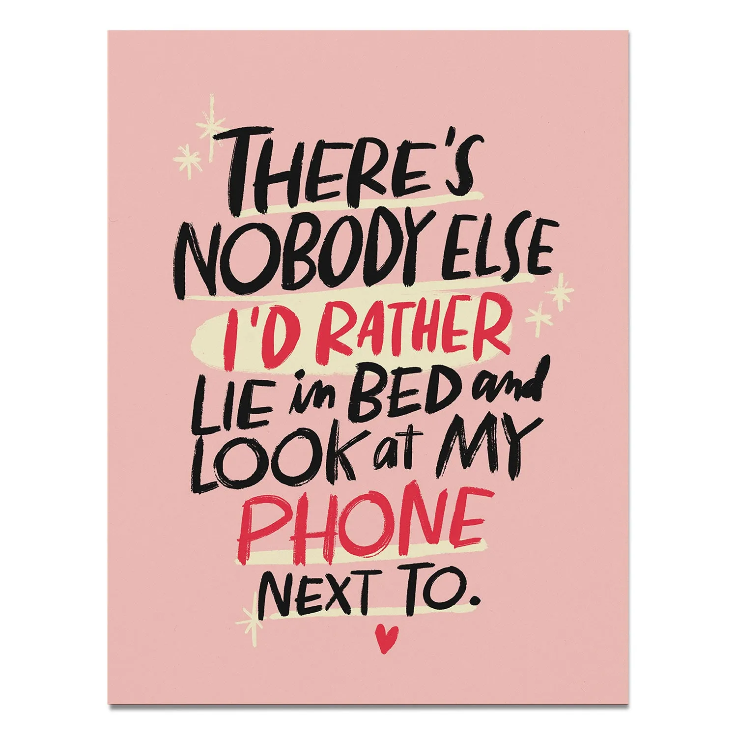 Look At My Phone Love Card