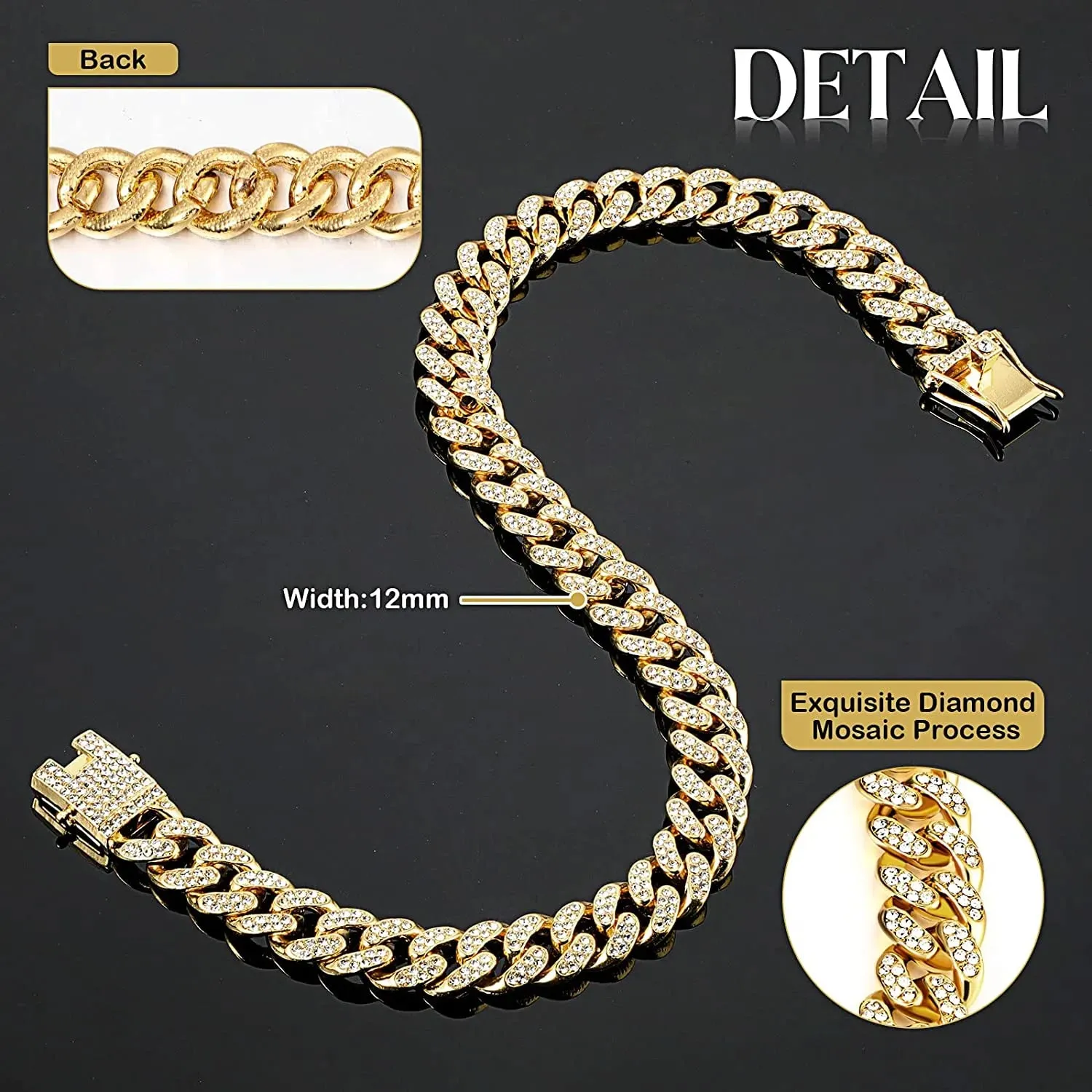Luxury Gold Dog Chain Collar - Add Elegance and Style to Your Pet's Look