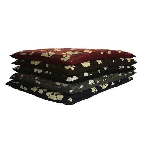 Luxury Paw Print Dog Mattress
