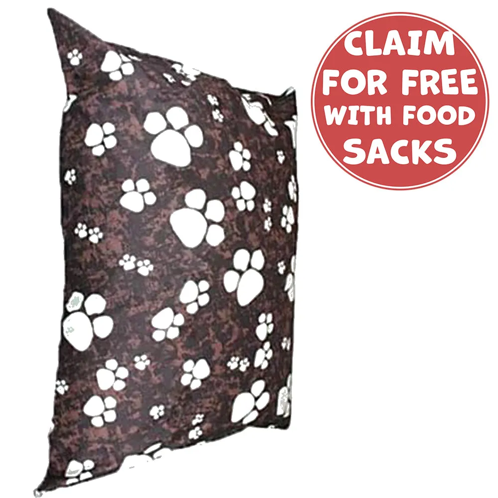 Luxury Paw Print Dog Mattress