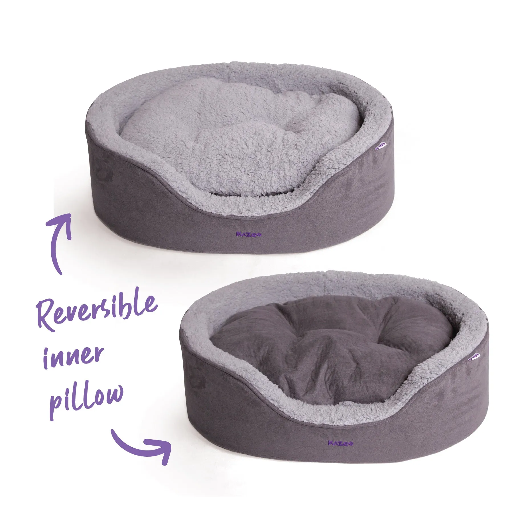 Manhattan Bed - Grey & White - Cat