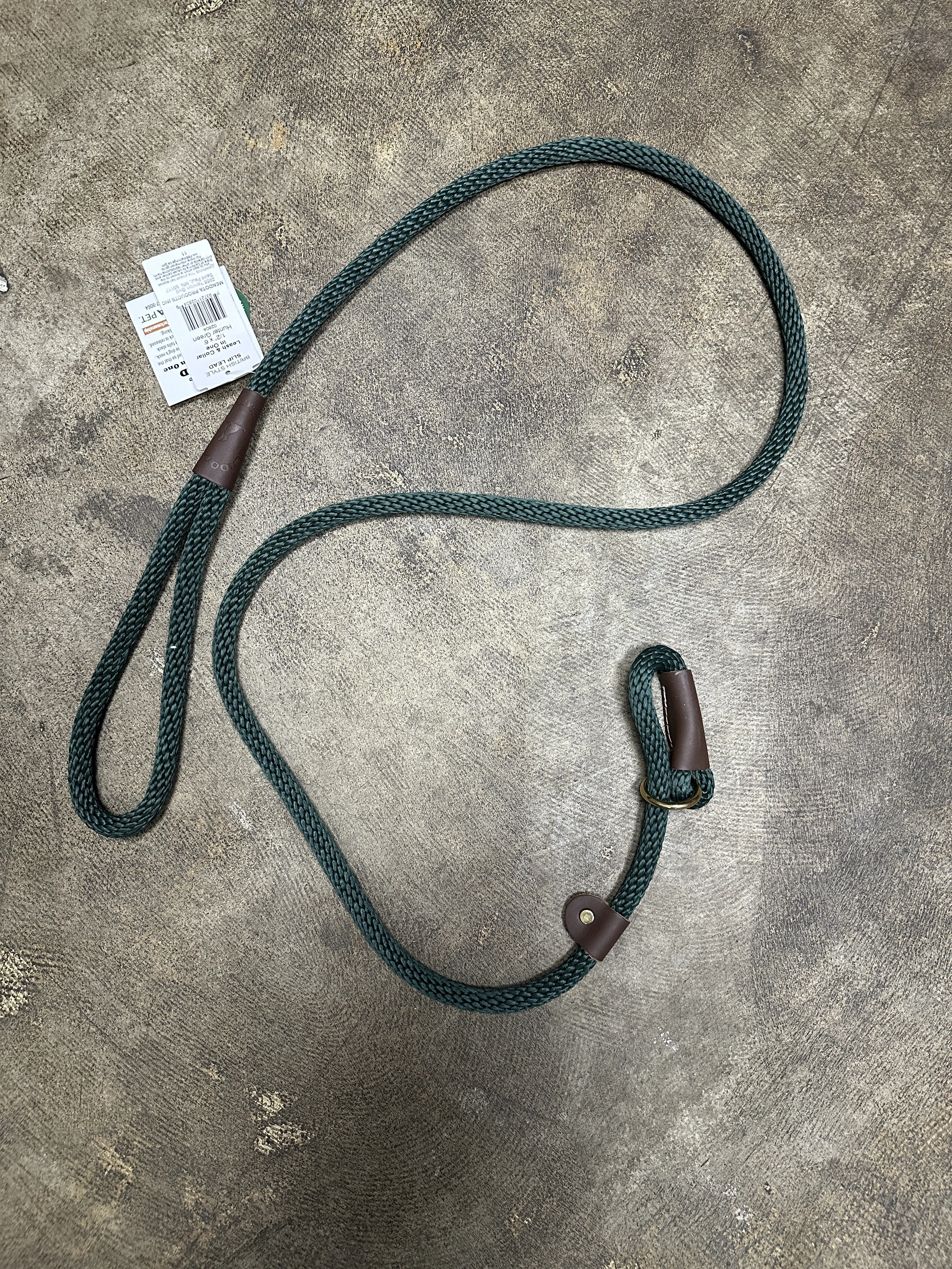 Mendota Slip Lead, Hunter Green, 6ft