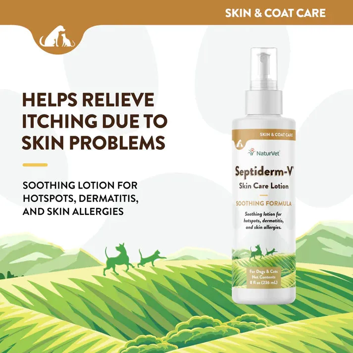 NaturVet Septiderm-V Skin Care Lotion Spray 8 fl.oz