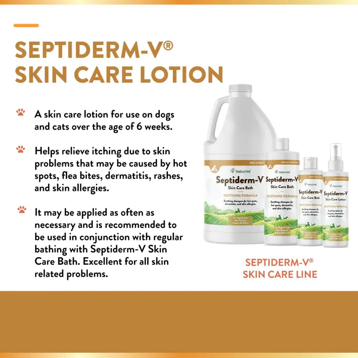 NaturVet Septiderm-V Skin Care Lotion Spray 8 fl.oz