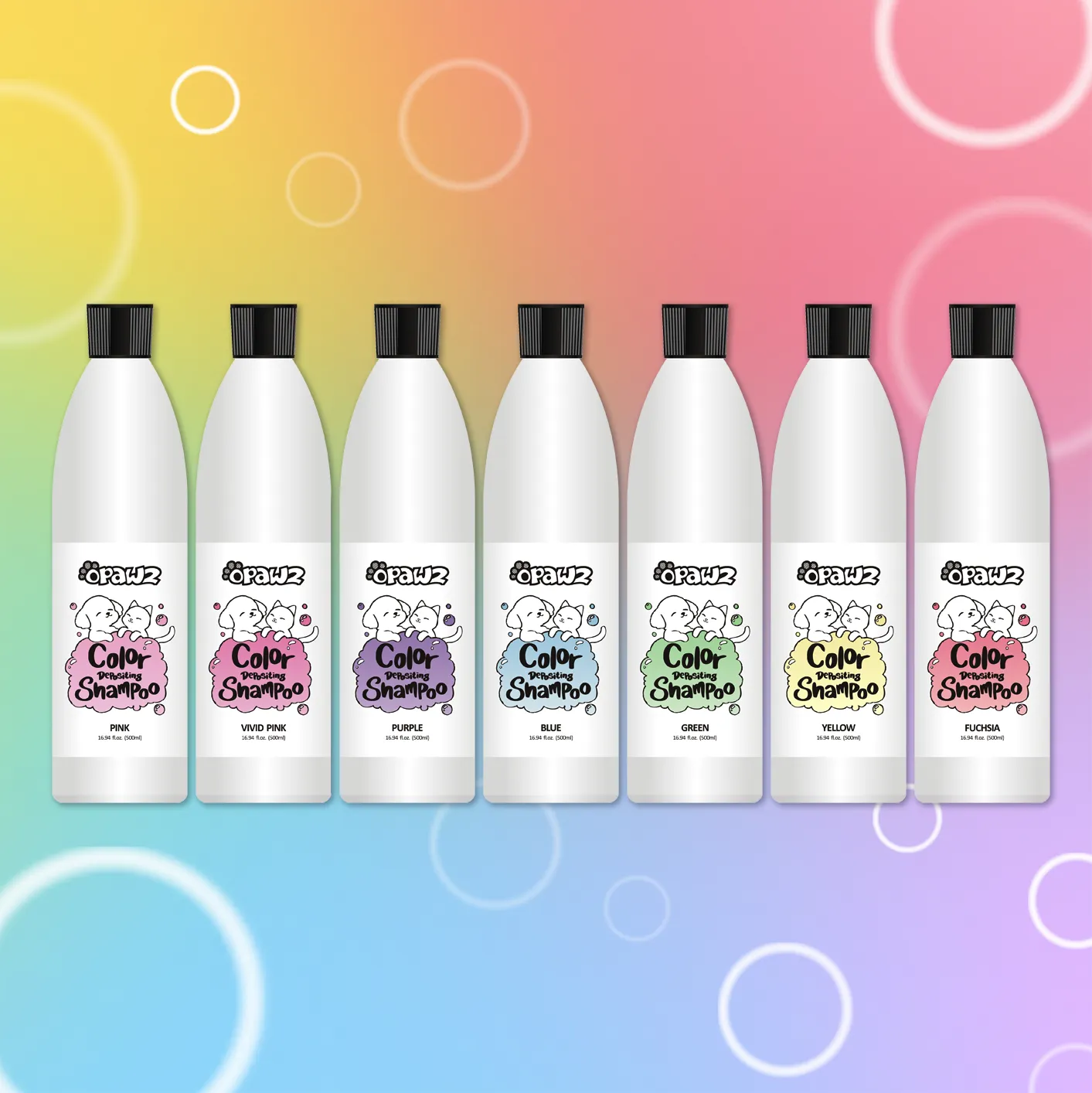 OPAWZ Funky Color Shampoo - Vivid Pink - 500ml (FC06)