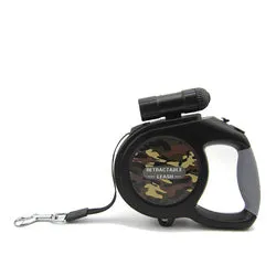 PAWS ASIA Amazon Hot Sale Multi Function Retractable Portable Dog Leash Led With Flashlight