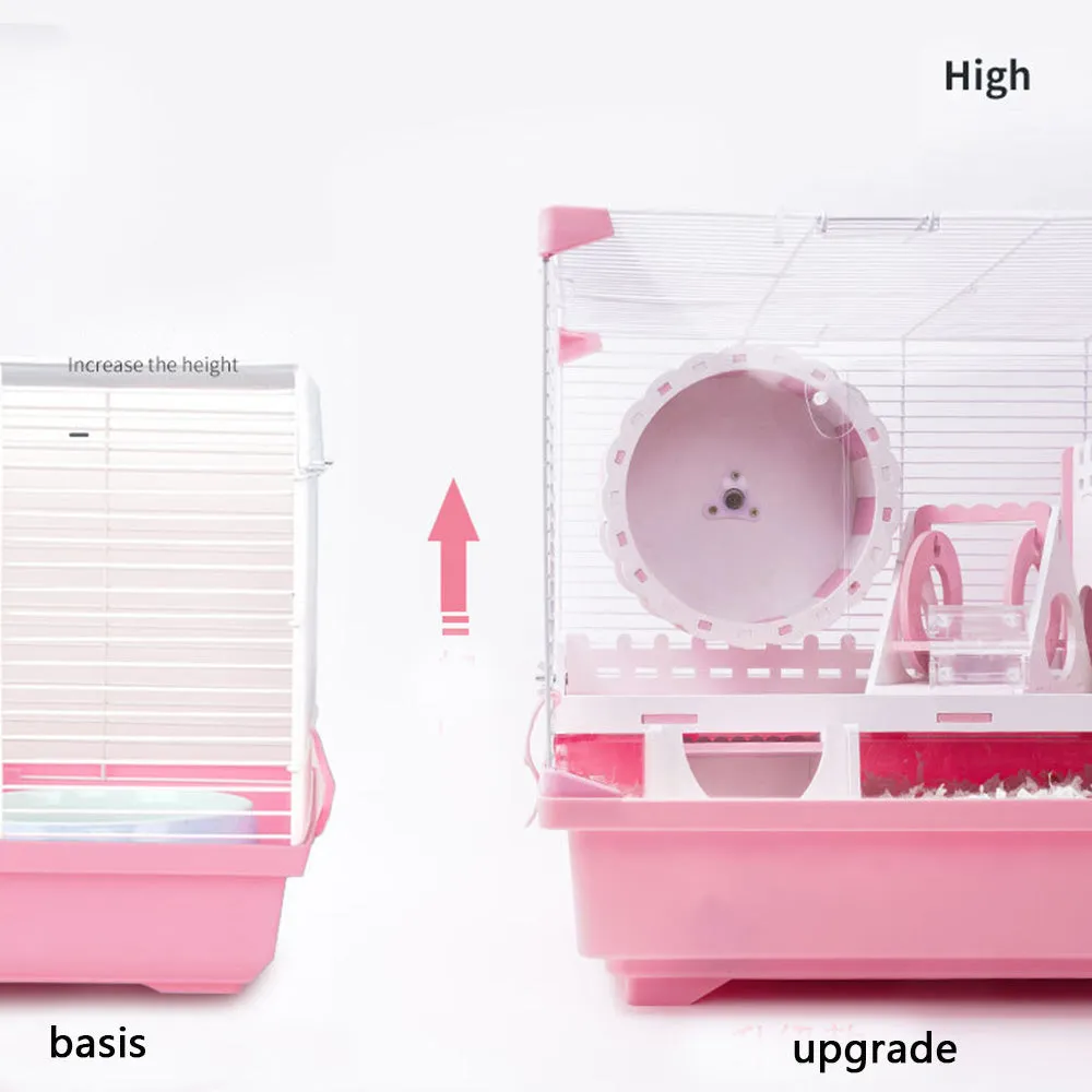 PAWS ASIA Manufacturers Wire Small Animal Pet Pink Hamster Travel Cages