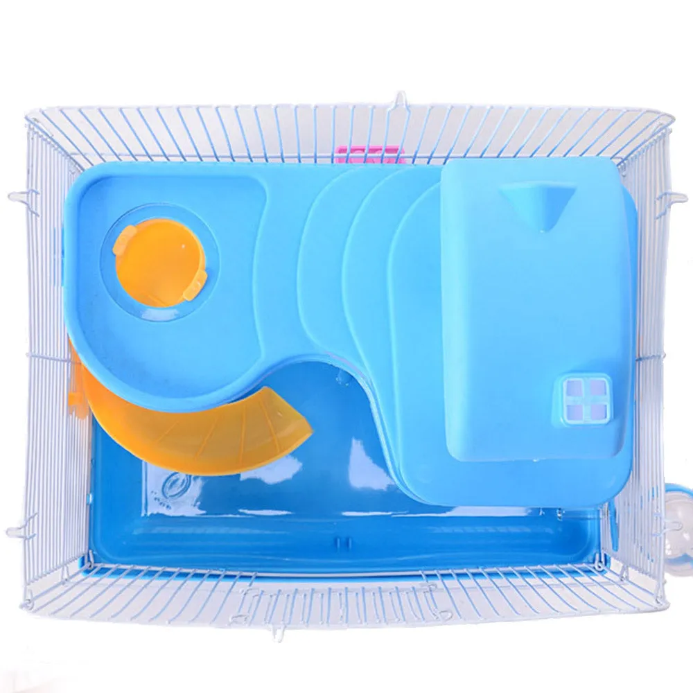 PAWS ASIA Wholesale Wire Small Cute 2 Story Cheap Hamster Cages Castle For Sale