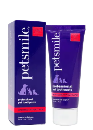 PETSMILE Professional Pet Toothpaste  - Rotisserie Chicken Flavor - Small 2.5oz