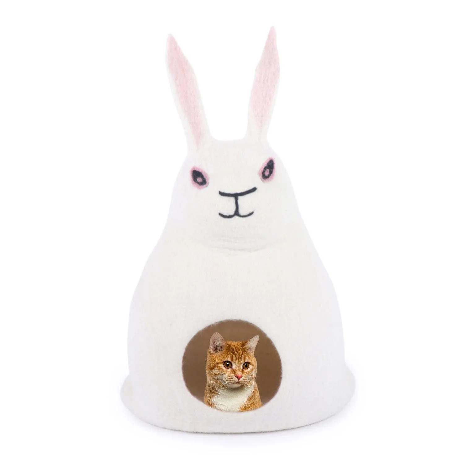 Premium Cat Bed Cave - Eco Friendly 100% Merino Wool Beds for Cats and Kittens