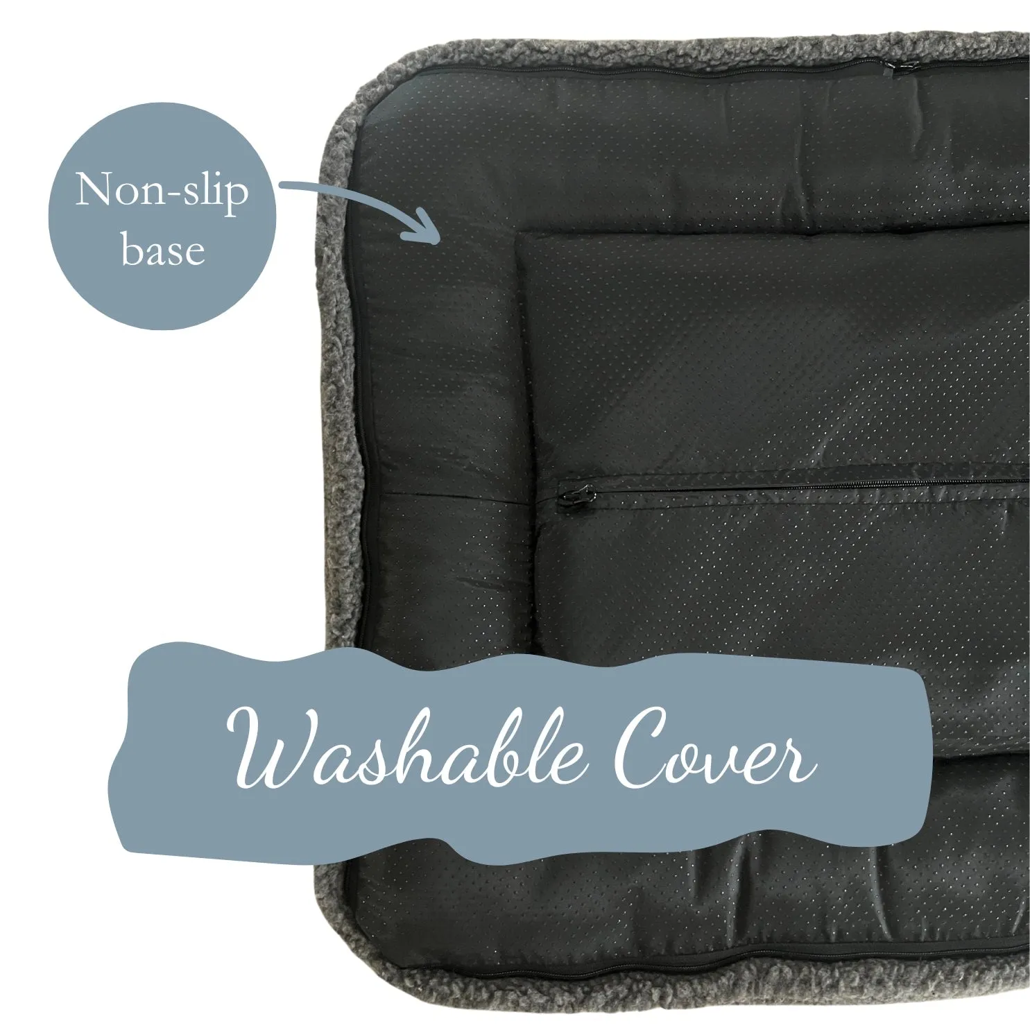PupPillow Dog Bed - Large Slate Grey